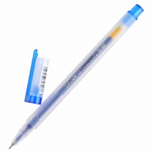 晨光（M&G）GP-1280 透明磨砂杆中性笔/半针管水笔（替芯MG-6139）0.5mm 蓝色 12支装