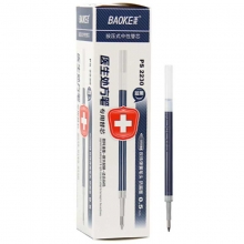宝克（BAOKE）PS2230 按动医生处方笔专用替芯（适用PC198）0.5mm 蓝墨色 20支装