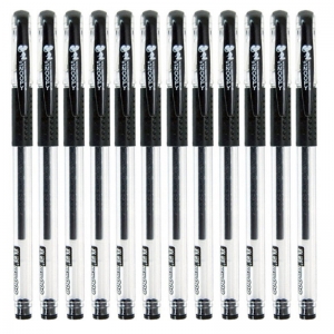 真彩（TRUECOLOR）GP009 办公中性笔/签字笔/水笔（替芯GR009）0.5mm 黑色 12支/盒