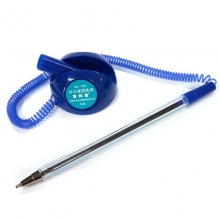 吉利发（JILIFA）GL-158 办公台式圆珠笔/柜台笔/油性笔 0.7mm 蓝色 10支装