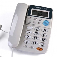 中诺（CHINO-E）C168 家用电话机/座机 一键重拨/来电显示 灰白