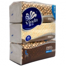 维达（Vinda）V2078 倍韧面巾纸/软包装抽纸 二层200抽*3包/提