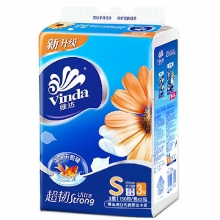 维达（Vinda）V2219 超韧面巾纸/软包装抽纸 三层150抽*3包/提