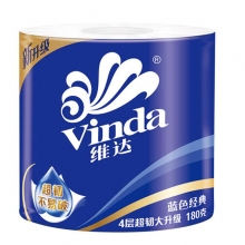 维达（Vinda）V4028 蓝色经典卫生卷纸 180克*10卷/提