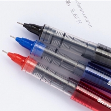 白雪（snowhite）X66 直液式走珠笔/全针管中性笔（替芯N05/R05）0.5mm 蓝色 12支/盒