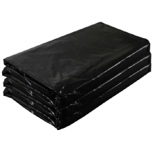 国产 平口加厚垃圾袋 45cm*50cm 黑色（经济型）100只/包