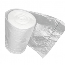国产 平口塑料袋垃圾袋/一次性袋 50*60cm 白色（断点式）约50只/卷