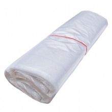 国产 平口塑料袋垃圾袋/一次性袋 50*60cm 白色（加厚型）约100只/捆