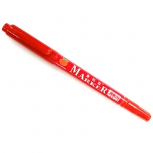 吉利发（JILIFA）GL-126 小双头油性记号笔 12支装 红色