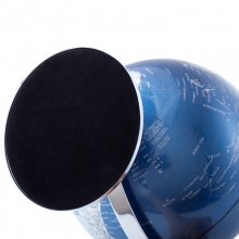 得力（deli）2161 地球仪 金属底座单轴世界地球仪 Ф20cm 蓝色