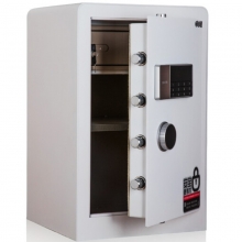 得力（deli）4079B 电子密码保管箱保险柜 高60CM 带内柜 白色