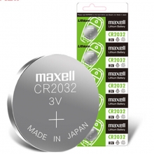 麦克赛尔（Maxell）CR2032 纽扣电池 3V万胜电池 5粒装