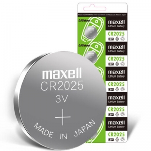 麦克赛尔（Maxell）CR2025 纽扣电池 3V万胜电池 5粒装