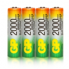 超霸（GP）镍氢5号2000mAh 充电电池 五号AA电池 4粒装