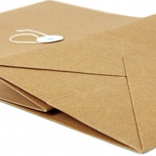 永硕（UOSO）A4-180克 底宽3cm 牛皮纸档案袋 牛皮纸资料袋绕绳袋（红字带框）50只装
