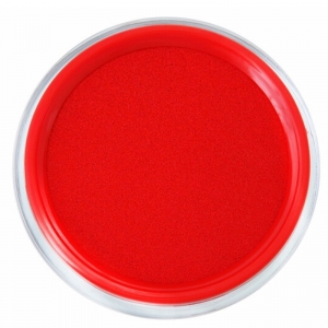 雅齐利（YAQILI）1068 透明圆形快干印台/印泥 68mm 红色