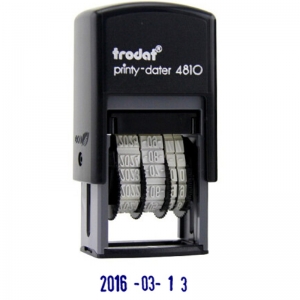 卓达（trodat）4810 回墨日期印/可调式日期章 20*3.8mm 中文印 紫色字