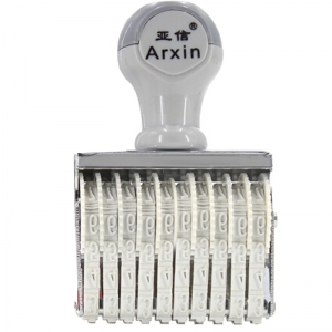 亚信（Arxin）NO.210 小10位转轮号码印数字章 可调日期符号组合号码印打码机