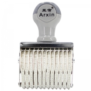 亚信（Arxin）NO.212 小12位转轮号码印数字章 可调日期符号组合号码印打码机
