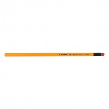 施德楼（STAEDTLER）134 六角黄杆铅笔写字铅笔 12支/盒 HB/带橡皮头