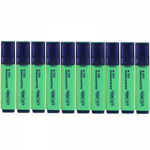 斯塔（STA）8340-5 荧光笔/重点标记笔/彩色标记笔/高光文本标记笔（绿色）10支/盒