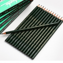三菱（Uni）9800 2H高级绘图铅笔/素描铅笔/美术绘图木头铅笔 12支装
