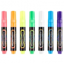 宝克（BAOKE）MP4901A 可擦荧光笔/LDE电子屏荧光板笔/标记笔/广告彩绘笔（圆头）7色/盒