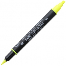 三菱（UNI）PUS-101T 双头荧光笔/标记笔/彩色绘画记号笔 黄色