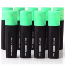 得力（deli）S600 思达荧光笔/重点醒目标记笔 10支/盒 绿色