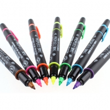 三菱（UNI）PUS-101T 双头荧光笔/标记笔/彩色绘画记号笔 紫色