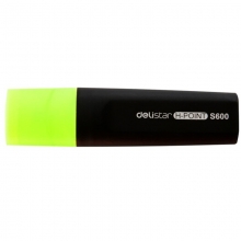 得力（deli）S600 思达荧光笔/重点醒目标记笔 10支/盒 黄色
