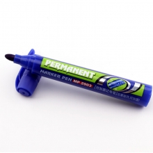 宝克（BAOKE）MP2903 可加墨油性记号笔/粗头物流笔/大头笔 24支/盒 蓝色