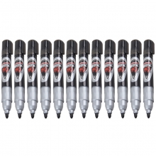 宝克（BAOKE）MP392 大容量水性可擦白板笔（可加墨水） 黑色 12支装
