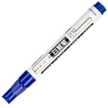 得力（deli）S507 可加墨易擦圆头白板笔 10支装 蓝色