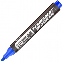 得力（deli）6881 单头油性记号笔/粗头物流笔/大头笔 10支装 蓝色