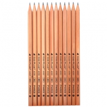 马可（MARCO）6001 原木书写六角杆铅笔/素描绘图铅笔 12支盒装 2H