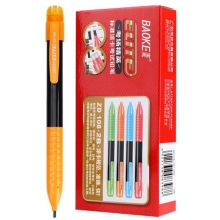 宝克（BAOKE）ZD108 标准涂卡自动铅笔/2B考试涂答题卡铅笔 自动铅笔带橡皮擦 颜色随机 12支/盒